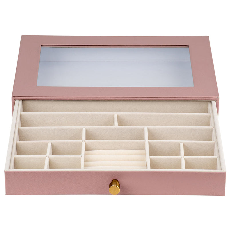 Cassandra's Large Jewellery Box Drawer in Pink - The Maya Collection - Notbrand