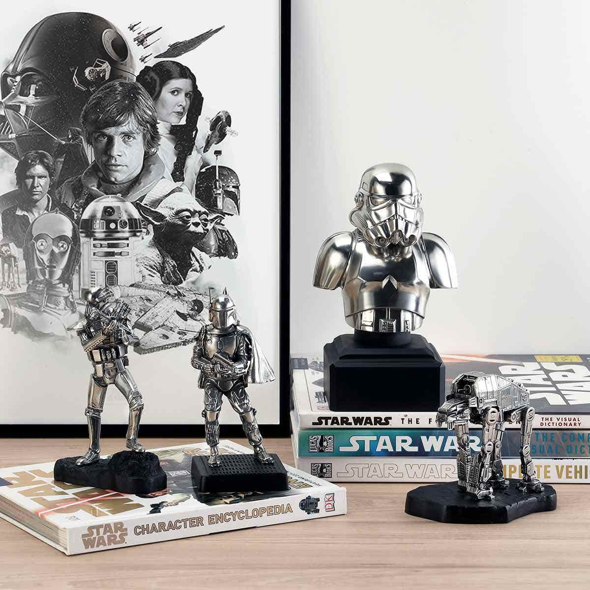 Royal Selangor Boba Fett Star Wars Figurine - 15cmH - Notbrand