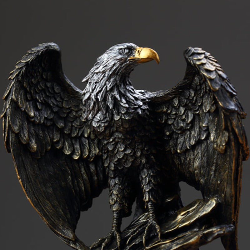 Vintage Resin Eagle Sculpture - Notbrand