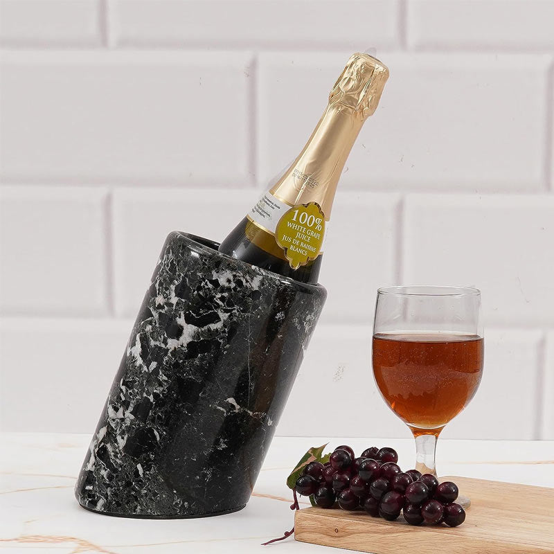 Peasants Fancy Wine Chiller in Marble - Black - Notbrand