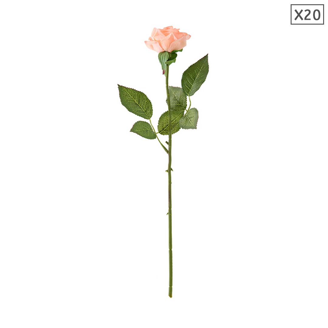 Champion Artificial Silk Rose Bouquet - 20Pcs - Notbrand