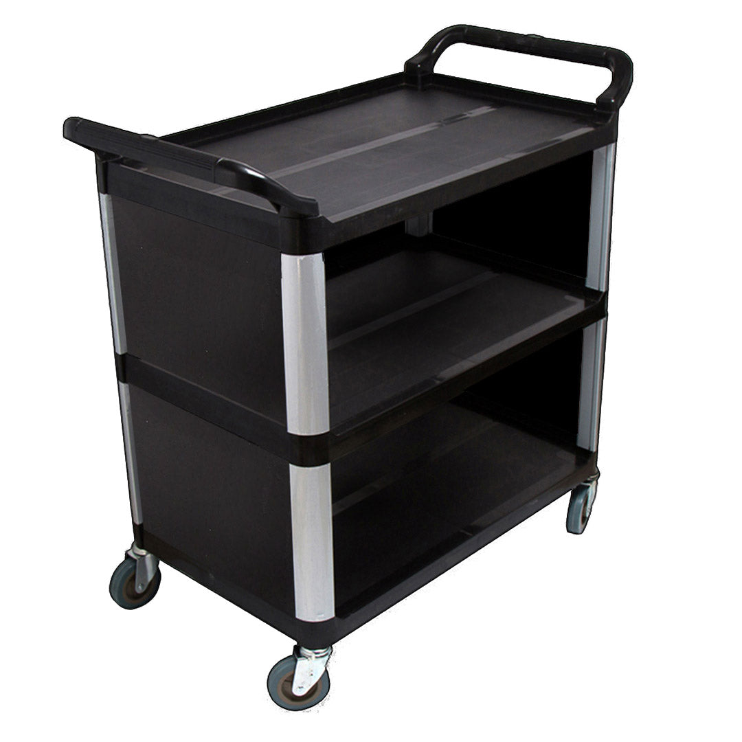 Covered Utility Cart Black - 3 Tier - Notbrand
