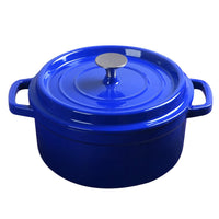 Blue Cast Iron Porcelain Casserole - 3.6L - Notbrand