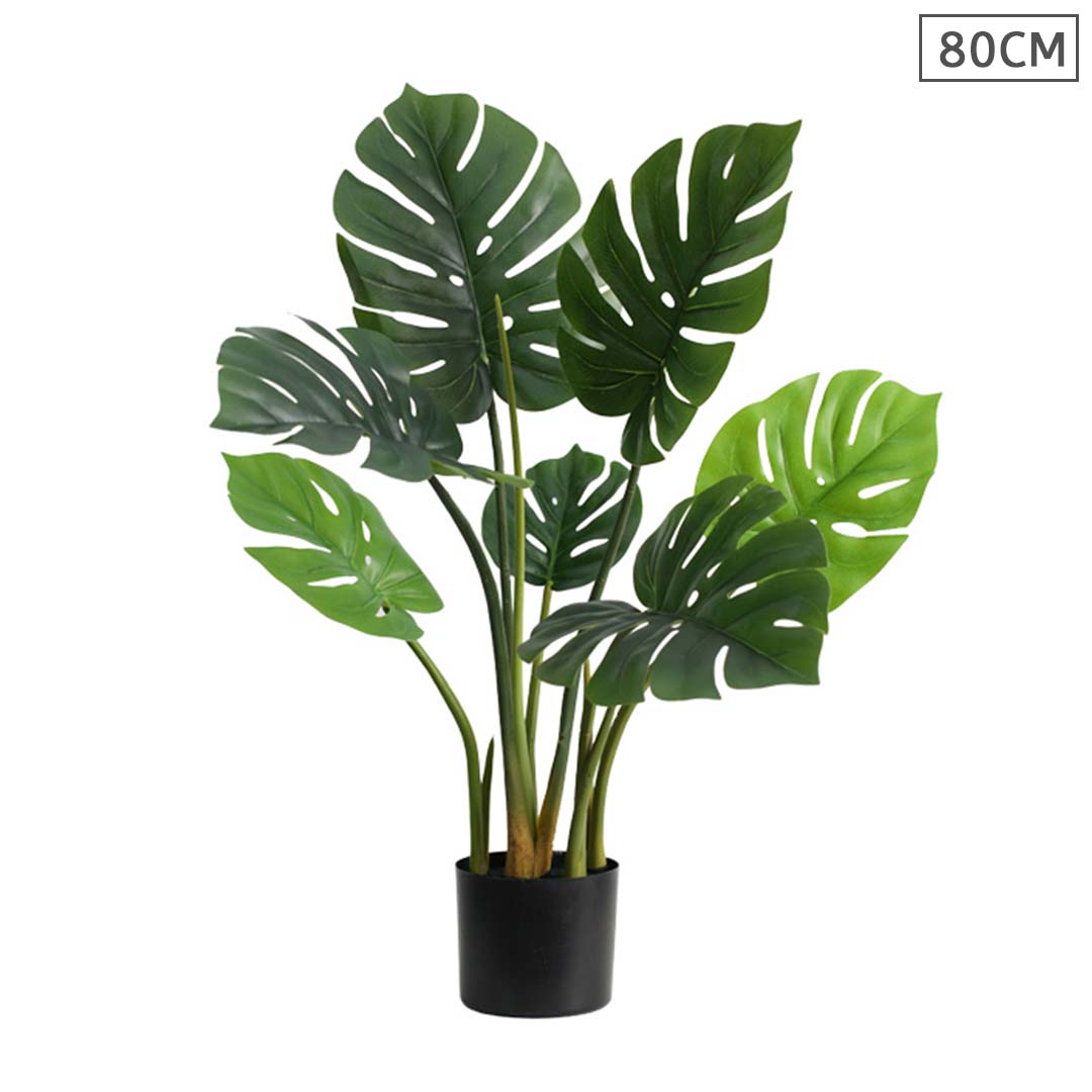 Artificial Potted Turtle Back Plant - 80cm - Notbrand