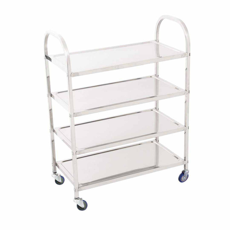 Stainless Steel Square Utility Cart Large - 4 Tier - Notbrand