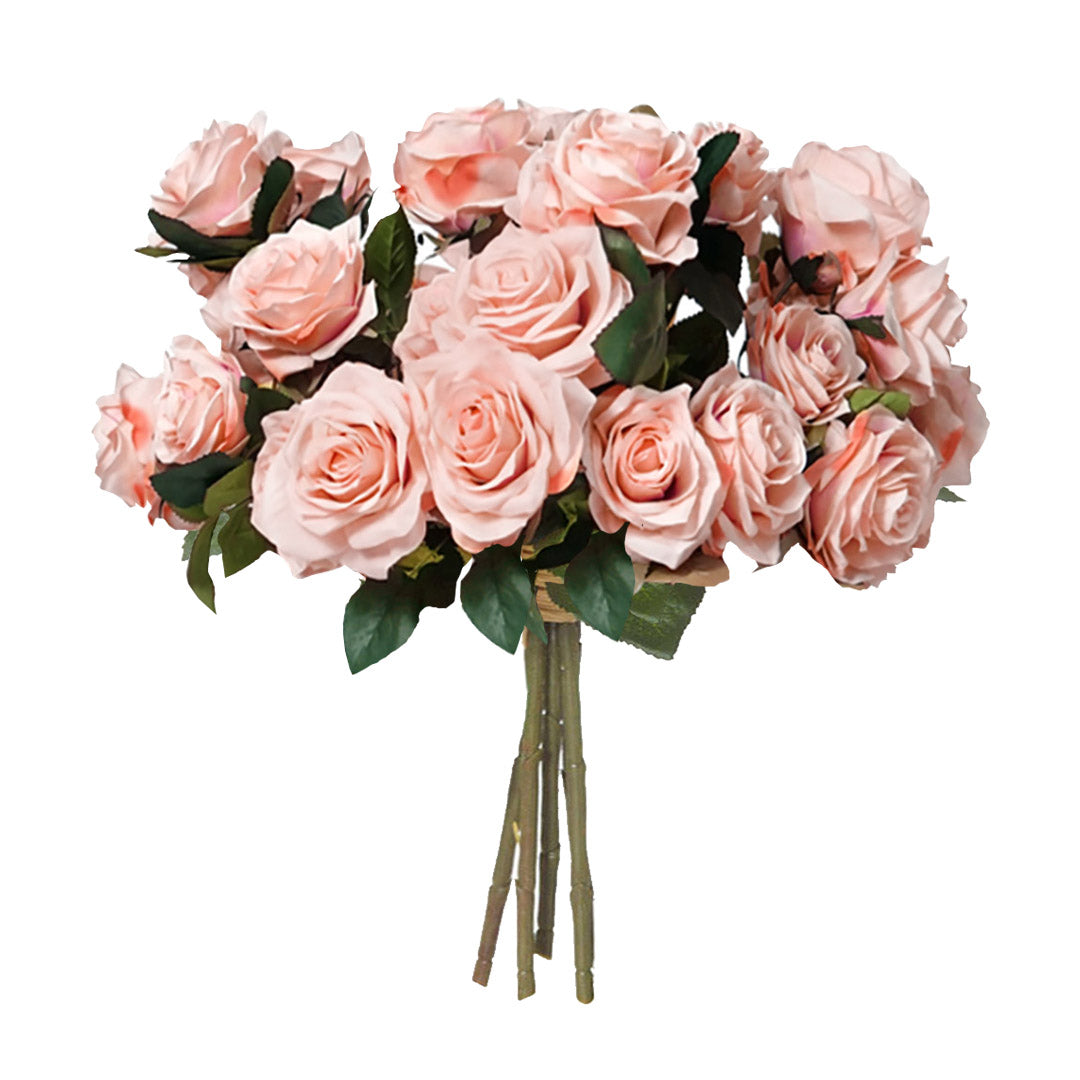 Champion Rose Artificial Flowers - 4 Bunch 9 Heads - Notbrand