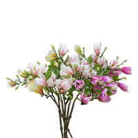 Purple Magnolia Denudata Artificial Flowers - 6 Bunch 4 Heads - Notbrand