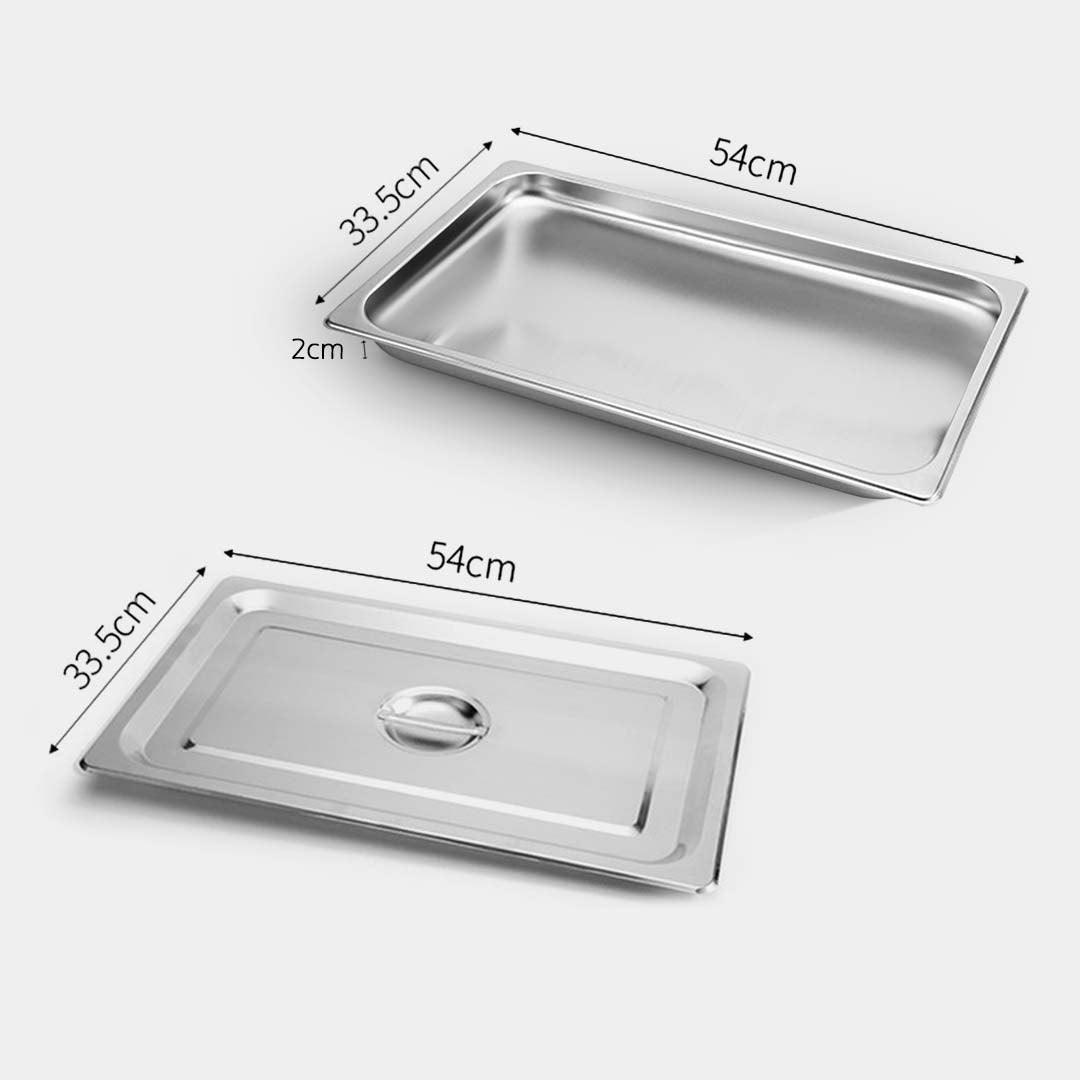 Gastronorm Full Size 1/1 Gn Pan Tray - 2cm Deep - Notbrand