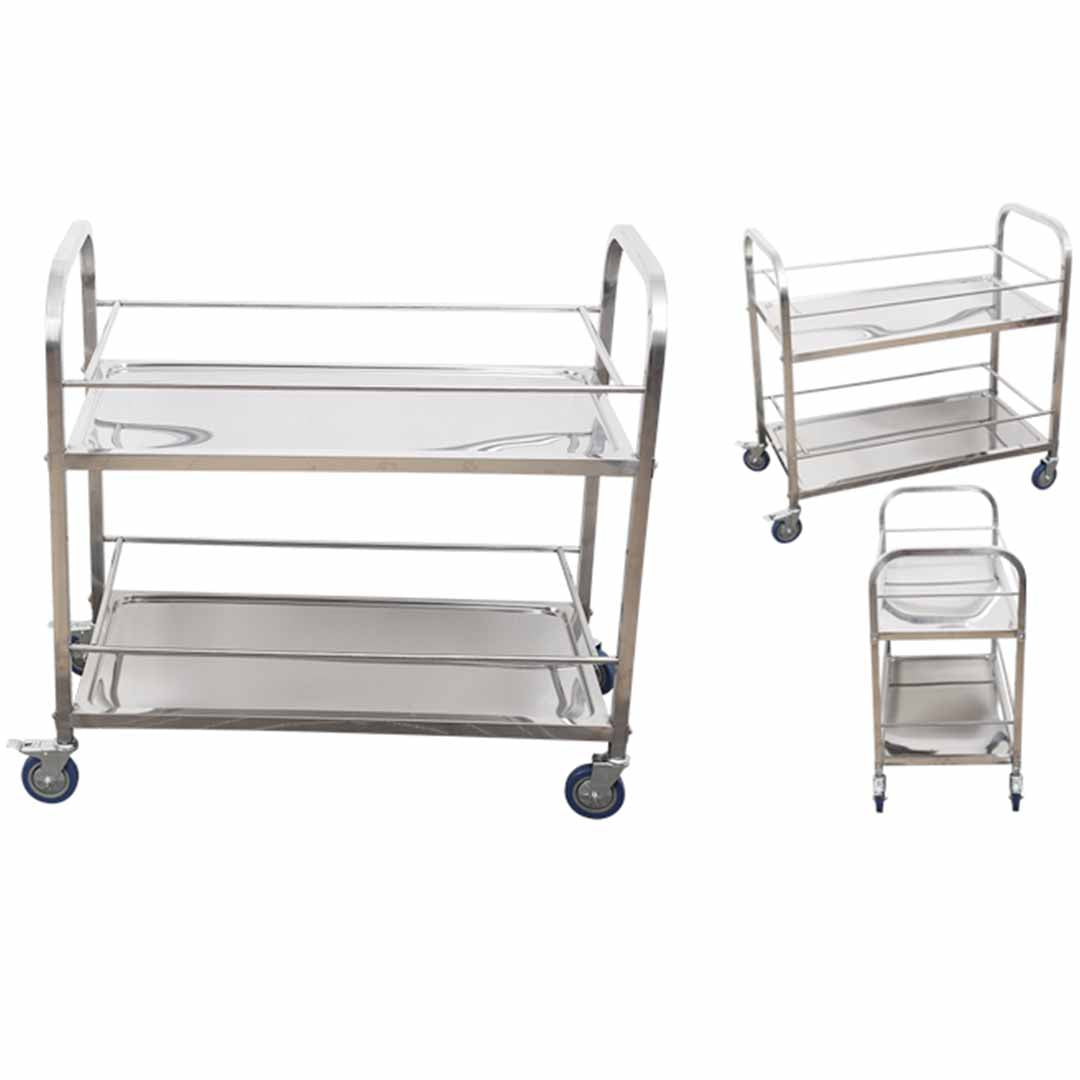 Stainless Steel Utility Cart Large - 2 Tier - Notbrand