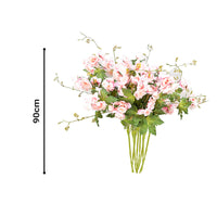 Hibiscus Pink Artificial Silk Flowers - 8 Bunch 3 Heads - Notbrand