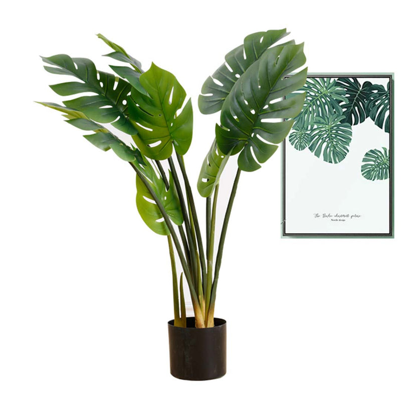 Artificial Potted Turtle Back Plant - 93cm - Notbrand