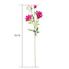 Dark Pink Artificial Silk Rose Bouquet - 12 Heads - Notbrand