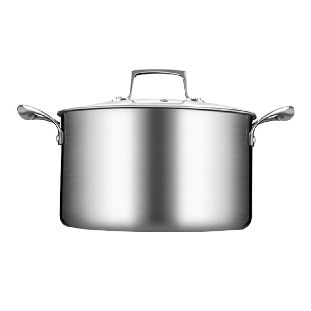 Stainless Steel Soup Pot With Glass Lid - Range - Notbrand