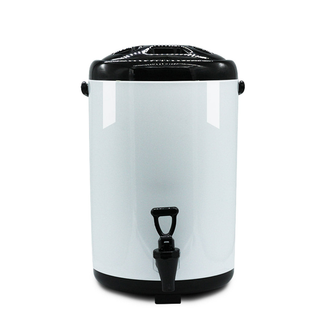 Stainless Steel Milk Tea Barrel With Faucet - White - Notbrand