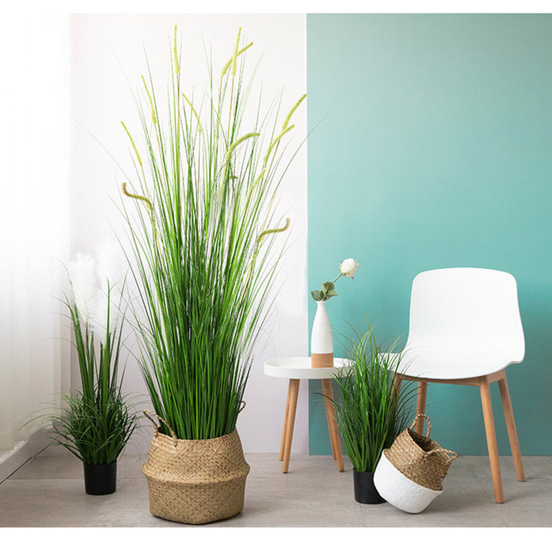 Artificial Indoor Potted Reed Grass Tree - 120cm - Notbrand