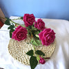 Rose Pink Artificial Flowers - 8 Bunch 5 Heads - Notbrand