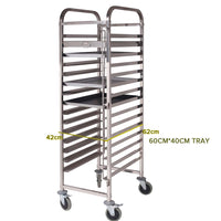 Gastronorm Trolley Stainless Steel Suits - 16 Tier - Notbrand