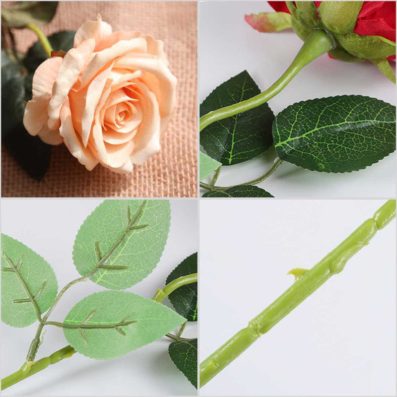 Champion Rose Artificial Silk Flower Bouquet - 10Pcs - Notbrand