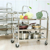 Stainless Steel Utility Cart Large - 3 Tier - Notbrand