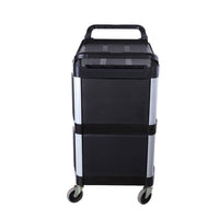 Covered Utility Cart Black - 3 Tier - Notbrand