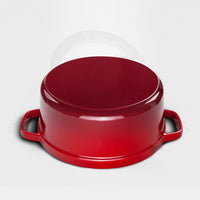 Red Cast Iron Porcelain Casserole - 3.6L - Notbrand