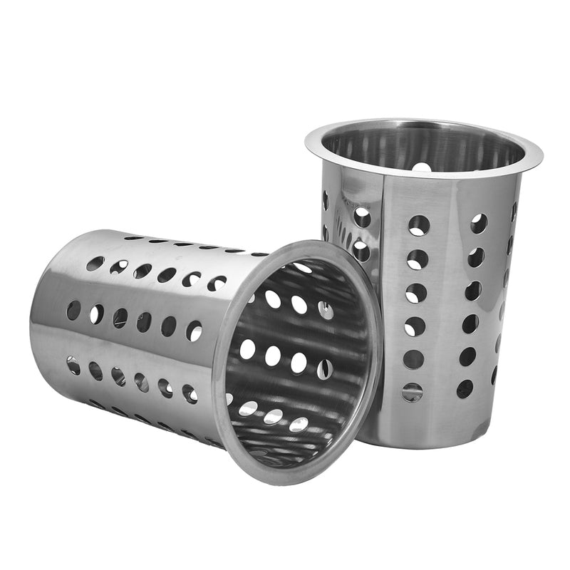 Stainless Steel Cutlery Holder With 8 Holes - Notbrand