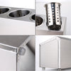 Stainless Steel Commercial Cutlery Holder With 3 Holes - Notbrand