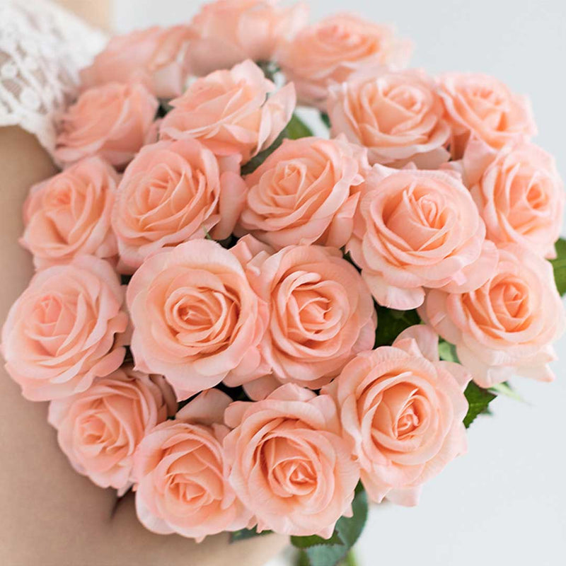 Champion Rose Artificial Silk Flower Bouquet - 10Pcs - Notbrand