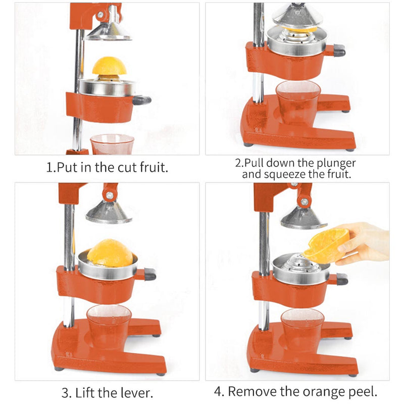 Commercial Manual Juicer Squeezer - Orange - Notbrand