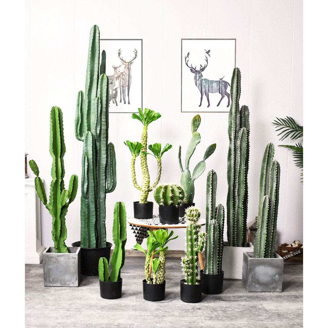 Artificial Indoor Cactus Tree with 6 Heads - 120cm - Notbrand