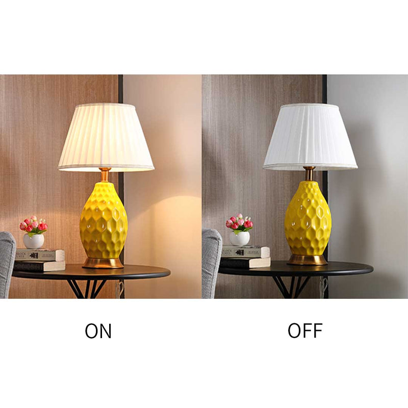 Elgri Textured Ceramic Table Lamp - Notbrand