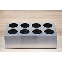 Stainless Steel Cutlery Holder With 8 Holes - Notbrand
