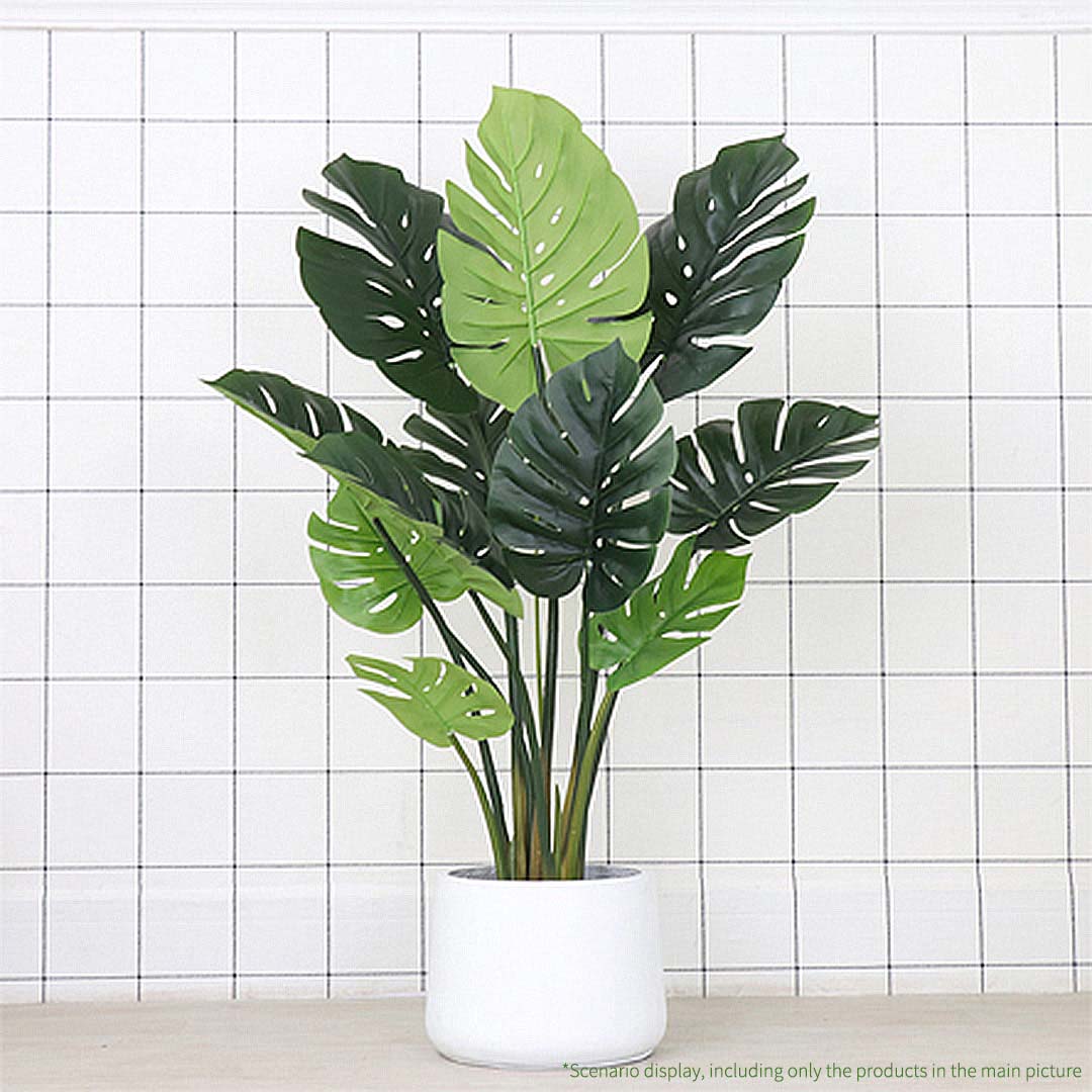 Artificial Potted Turtle Back Plant - 80cm - Notbrand