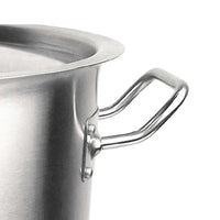 Silver Stainless Steel Stock Pot - Range - Notbrand