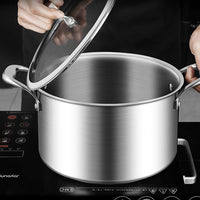 Stainless Steel Soup Pot With Glass Lid - Range - Notbrand