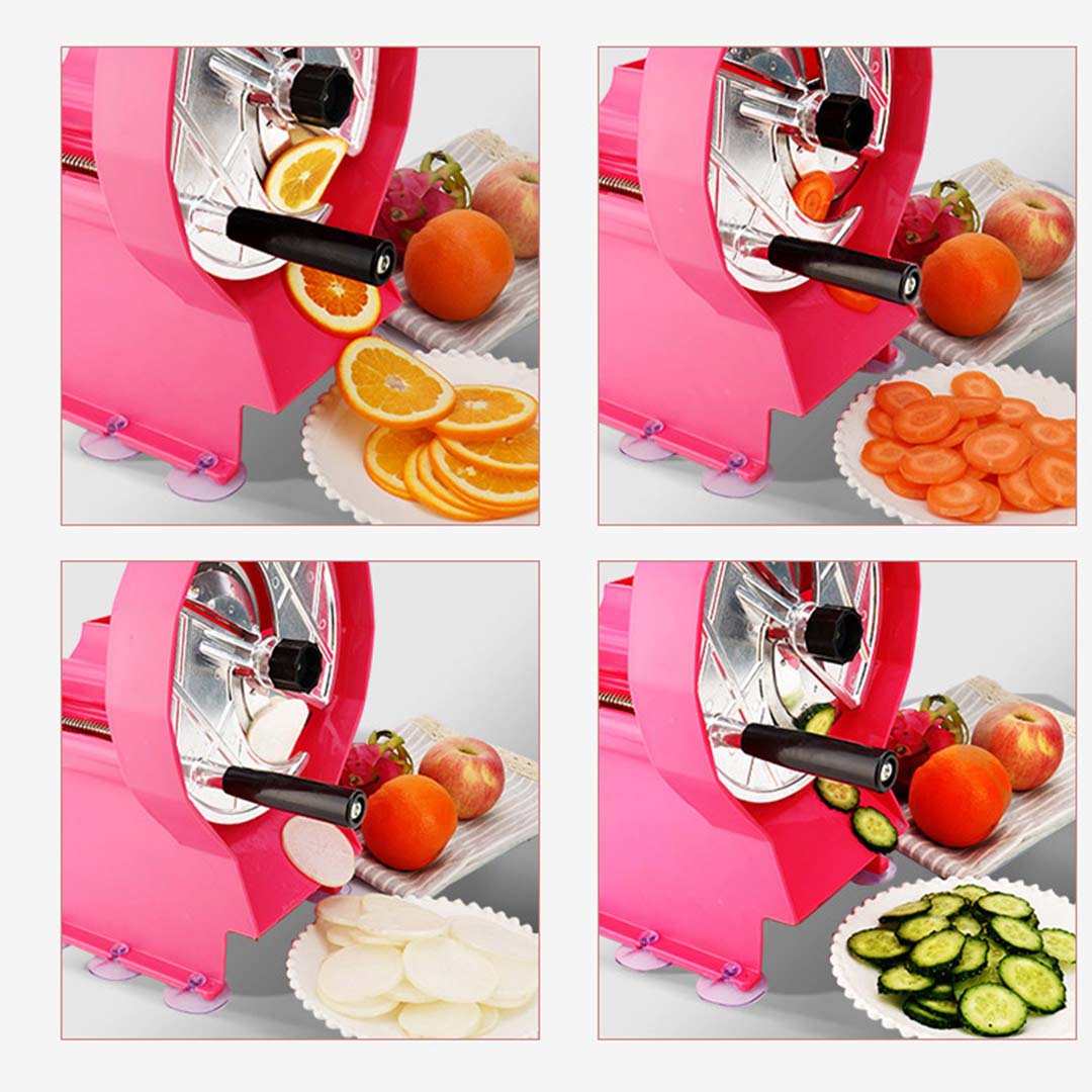 Manual Vegetable Fruit Slicer - Pink - Notbrand