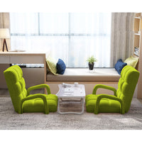 Floor Recliner Chair with Armrest - Yellow Green - Notbrand