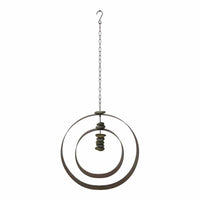 Serenity Hanging Circle with Stones - Rust & Natural - Notbrand