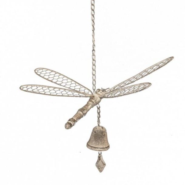 Dragonfly Hanging Iron Bell - 70cm - Notbrand