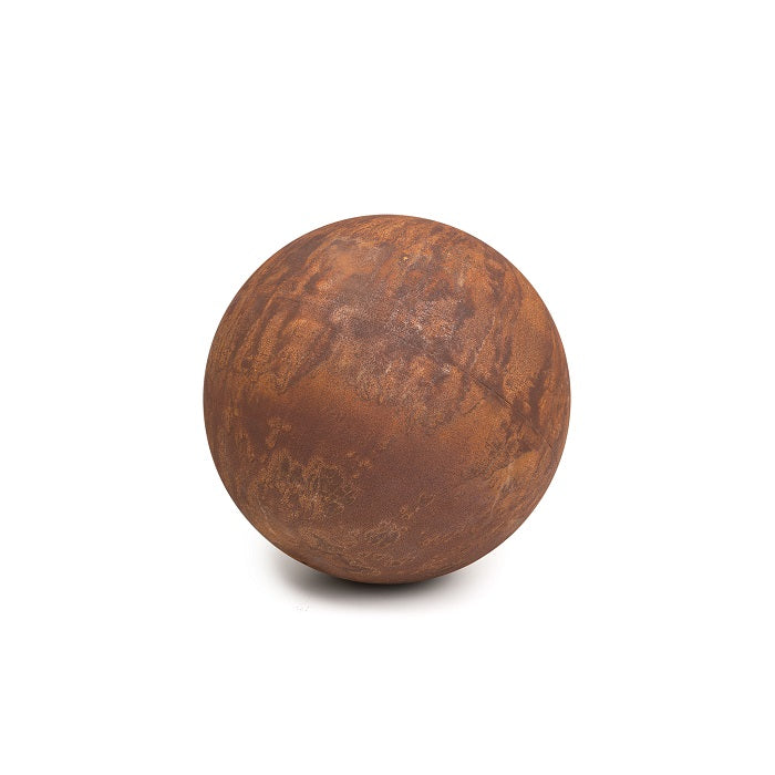Corten Metal Ball Ornament - 28cm - Notbrand