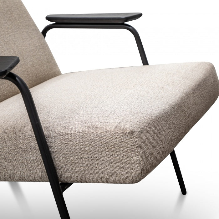 Loyd Fabric Armchair in Sand Grey - Notbrand