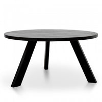 Norbert Round Dining Table - Full Black - Notbrand