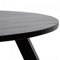 Norbert Round Dining Table - Full Black - Notbrand