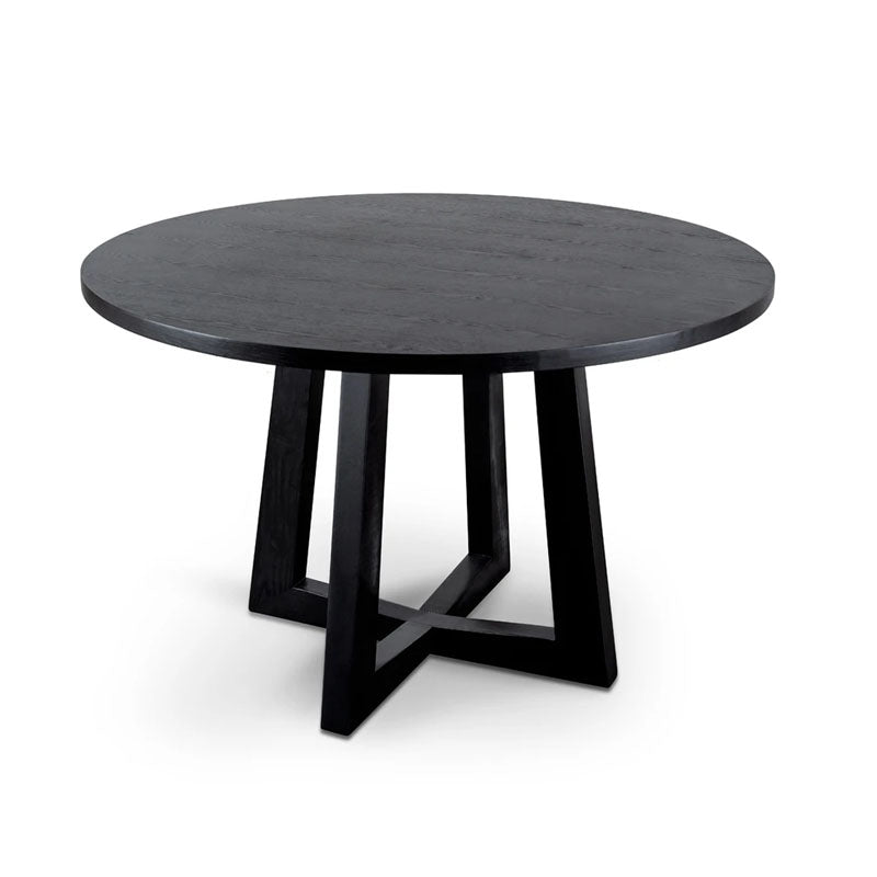 Palanai Black Wooden Dining Table - 1.2m - Notbrand