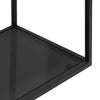 Phlox Grey Glass Console Table - Black Base - Notbrand