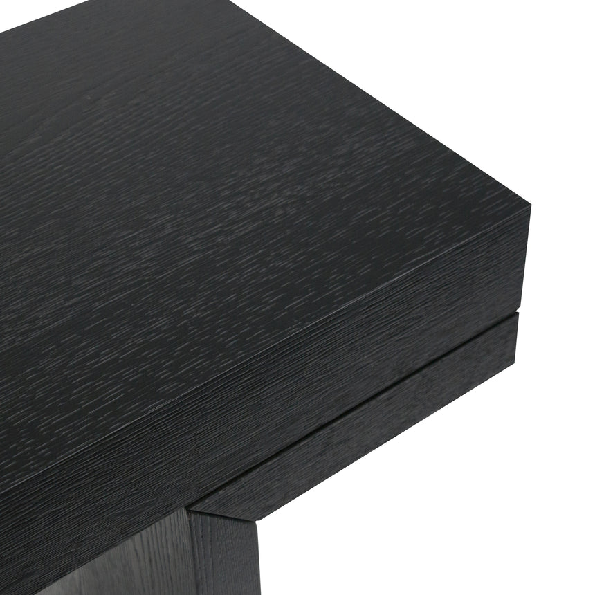 1.3m Console Table - Textured Expresso Black - Notbrand