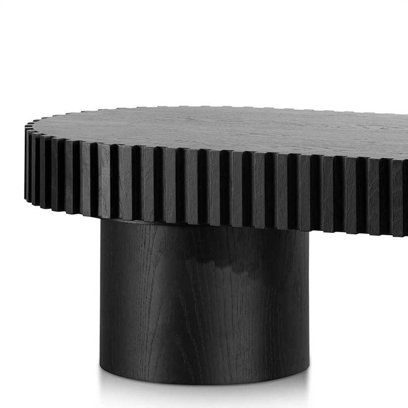 1.4m Wooden Coffee Table - Black - Notbrand