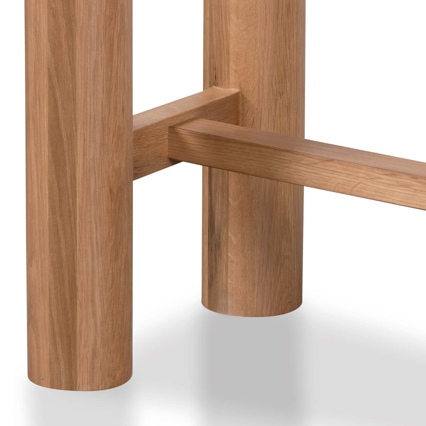 Mabian Oak Wooden Console Table - Natural - Notbrand