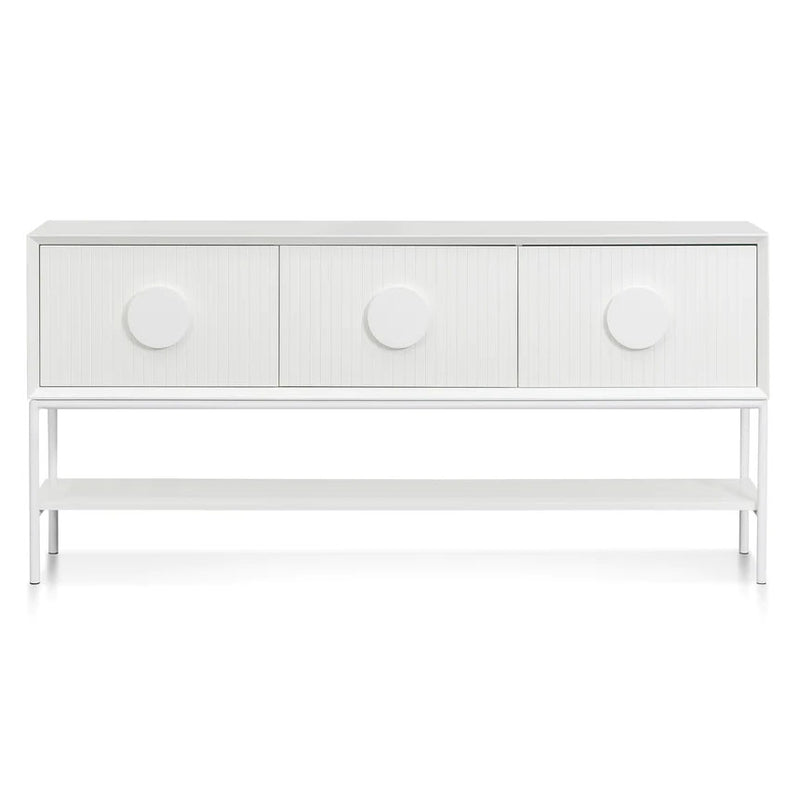 Colonel 3 Drawer Console Table - White - Notbrand