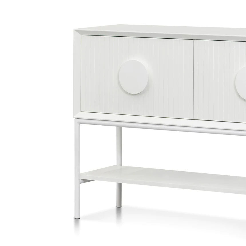 Colonel 3 Drawer Console Table - White - Notbrand